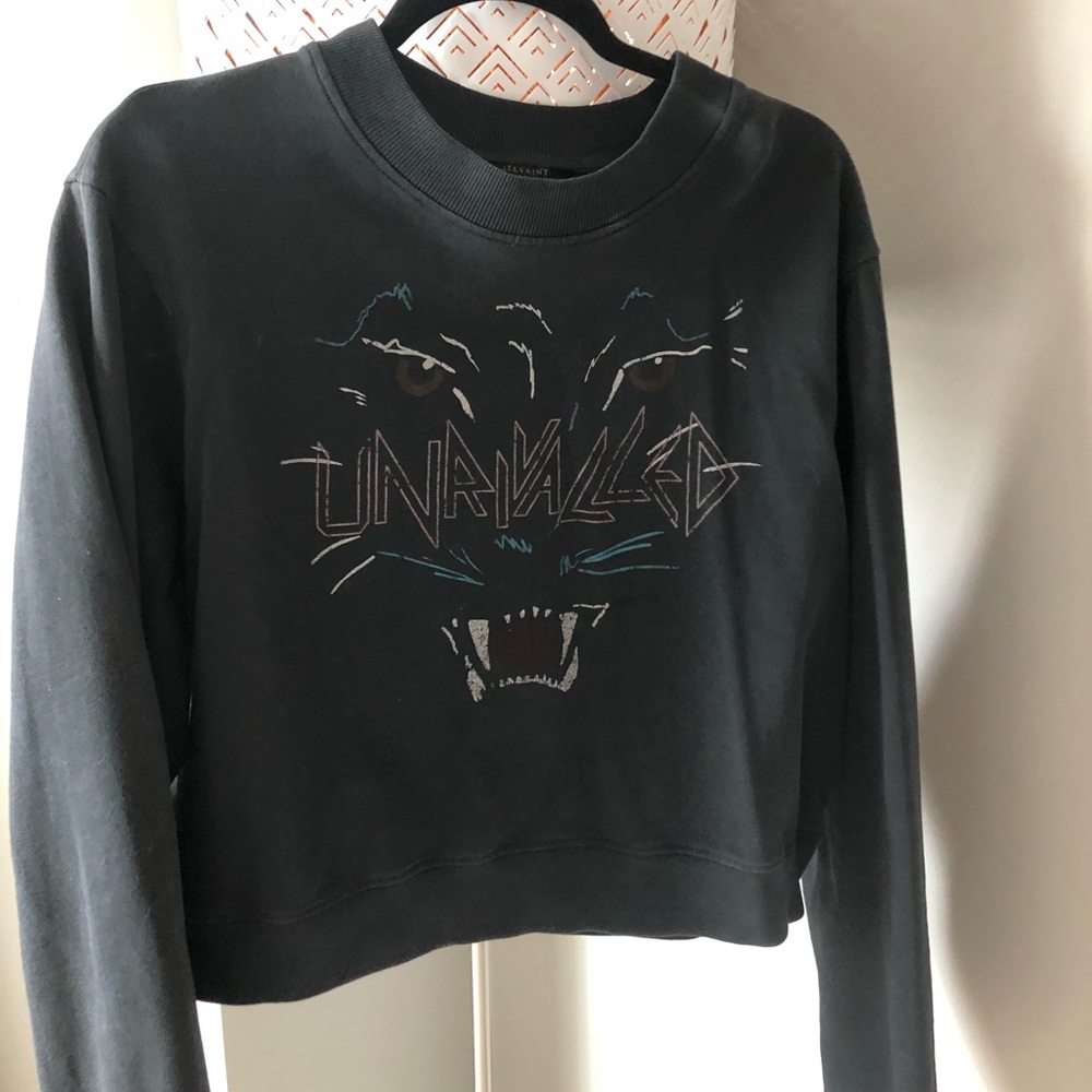 Cropped All Saints sweatshirt